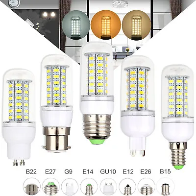 Led Bulb E27 220V LED Corn Light B22 E14 B15 G9 GU10 5730 SMD Energy White Lamp • $6.08