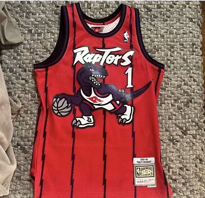 Tracy McGrady Raptors Mitchell & Ness 1998 Red Swingman Jersey Men’s Small • $30