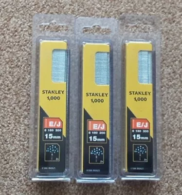 £13.49 • Buy Stanley 0-swk-bn0625 X 3 Packs Of 1000