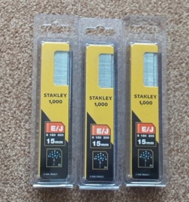 £13.49 • Buy Stanley 0-swk-bn0625 X 3 Packs Of 1000