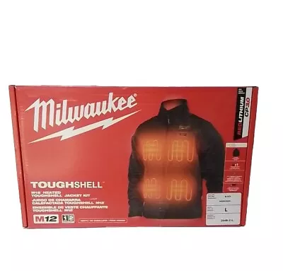 Milwaukee M12 Toughshell 204B-21L Men's Heated Jacket Kit Size Large - Black • $149