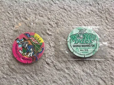 Walkers Looney Tunes World Tazos 1 Tazo Pog George Washington No 55 Bugs Bunny • £0.99