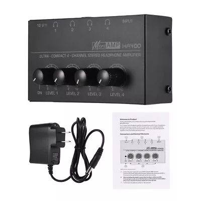 Microamp HA400 4 Channel Ultra-compact Headphone Amplifier Audio Stereo Amp O8B7 • $16.59