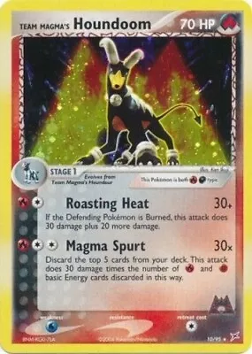 Pokémon TCG Team Magma's Houndoom - 10/95 - Holo Rare Ex Team Magma Vs. • $64.99