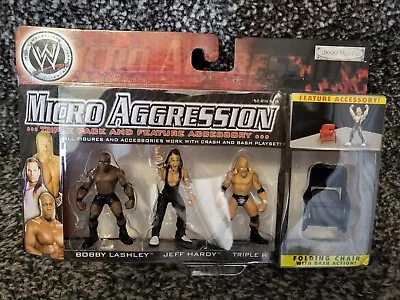 £9.99 • Buy Wwe Micro Aggression Figures Bobby Lashley,Jeff Hardy And Triple H