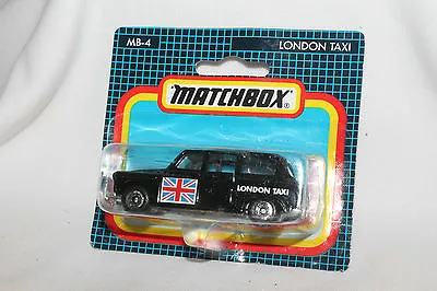 Matchbox #MB-4 London Taxi Tourist Holiday Edition With Flag MOC • $24.99