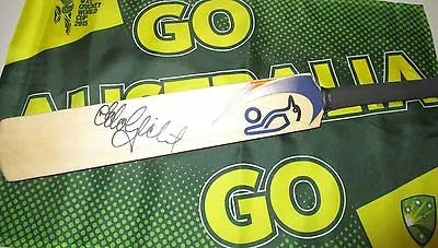$149 • Buy Adam Gilchrist (Australia) Signed Blue Kookaburra Mini Bat -start Of Test Career