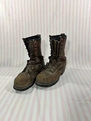 Hoffman Lineman Boots Size 8 1/2 D USA 10COMPDL Leather  • $75