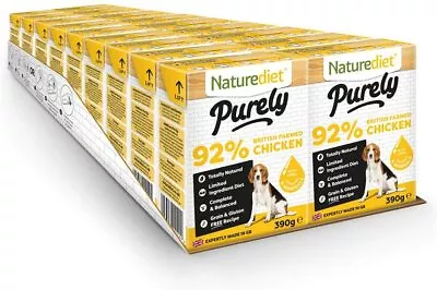 Naturediet Purely Chicken Complete Wet Food 390G X 18 • £33.72