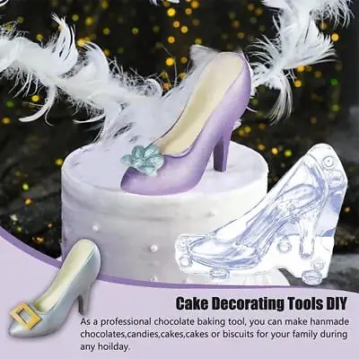 NEW 3D High Heel Shoes Mould Candy Chocolate Cake Jelly Ice DIY Decoration Craft • £2.20