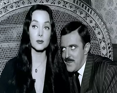 Morticia & Gomez Addams Family 8 X 10 Photograph Photo Picture Carolyn Jones • $6.99