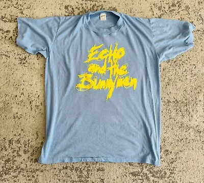 Vintage Echo And The Bunnymen T Shirt Original 1988 Tour Single Stich Large • $188