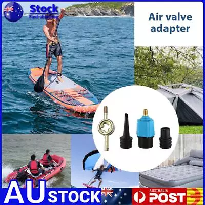 Air Valve Converter Inflatable Sup Pump Adaptor For Kayaking Dinghy Pontoon Boat • $9.99