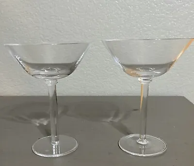 Michael Graves Design Fine Crystal Martini Glass Set Of Two • $20