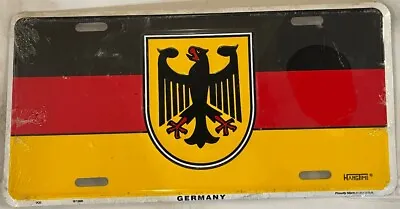 DISNEY EPCOT CENTER GERMANY FLAG Booster License Plate Berlin Munich Frankfurt • $29.99