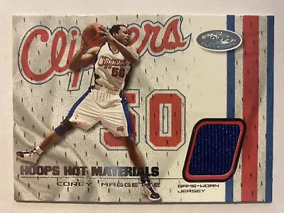 2001-02 Hoops Hot Prospects Hot Materials Corey Maggette Jersey - NM-MT • $1.99