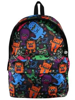 David And Goliath Multicoloured Monsters Shoulder School Backpack Rucksack Bag • £19.95