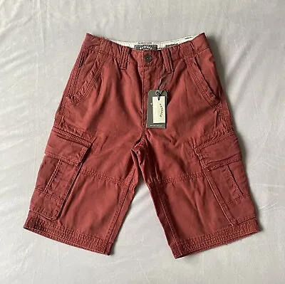 Fat Face Men’s Red Cargo Shorts Size W28 X L13 • £25