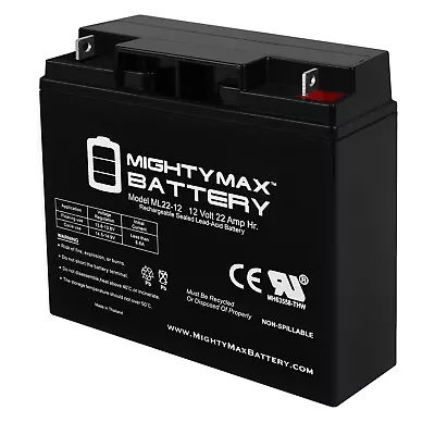 Mighty Max ML22-12 12V 22AH SLA AGM Battery Replacement For UB12220  • $46.99