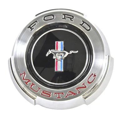 NEW! 1965 Ford Mustang Gas Cap Chrome Twist On With Cable Made By Scott Drake • $65.15
