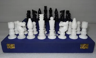 King Size 3 Inches Handmade Game Playing Coin White And Black Marble Chess Coin • $154.94