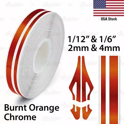 1/2  Roll Vinyl Pinstriping Pin Stripe Double Line Car Tape Decal Stickers 12mm • $9.95