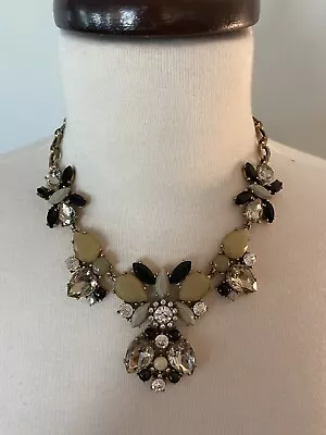 Gorgeous J. Crew Statement Necklace Black And Other Colored Stones • $24.99