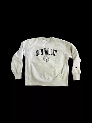 Sun Valley California Champion Reverse Weave Crewneck Sweatshirt Vintage Large • $65