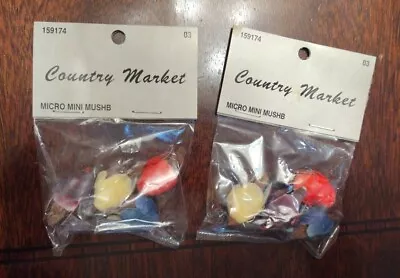 $12.99 • Buy Country Market Micro Mini Mushroom Birds 2 Packs Of 4