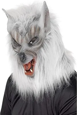 £17.99 • Buy Latex Fake Werewolf Fur Mask Halloween Horror Fancy Dress Wolf Accessory 