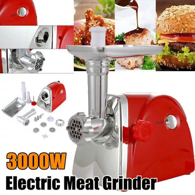 3000W Electric Meat Grinder Mincer Sausage Filler Maker Kitchen Food Processors • £43.99