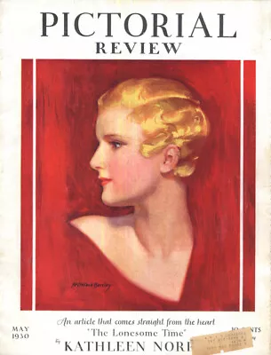 PICTORIAL REVIEW COVER 5 1930 Short-haired Blonde By McClelland Barclay • $9.99