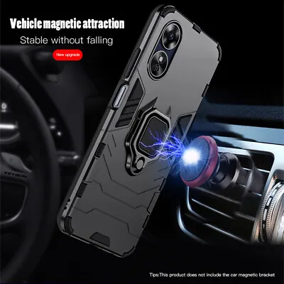 For OPPO A17 A57s A38 A78 5G Case Armor Ring Holder Kickstand Shockproof Cover • $20.80