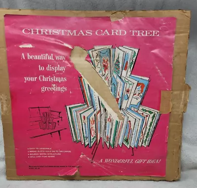 Vtg Christmas 3 Tier Card Holder Tree By Central Die Cutting Co. Spencer Gifts • $59.99