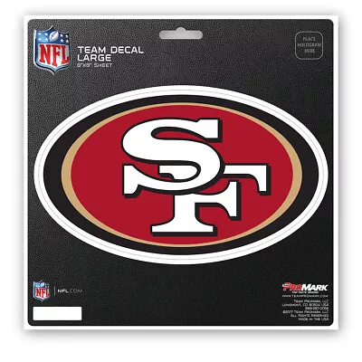 Fanmats NFL San Francisco 49ers Decal Large 8 X8  Auto RV Boat Cooler Luggage • $10.99