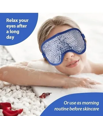 Cooling Eye Mask For Puffy Eyes Reusable Allergies Therapy Gel Cold Eye Hot  • £6.90