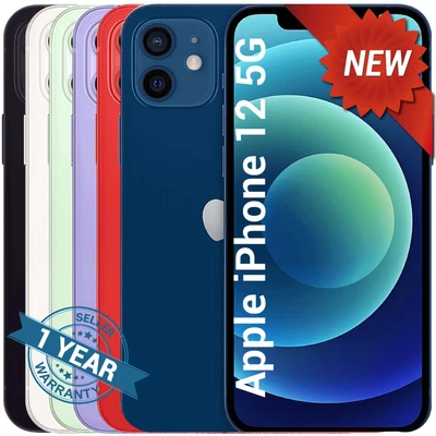 $479.99 • Buy NEW Apple IPhone 12 Unlocked For ALL Carriers GSM+CDMA (A2172) 1 YEAR WARRANTY