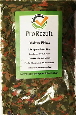 ProRezult Tropical Fish Food Malawi Cichlid Flake Feed Premium High Protein  • £5.99