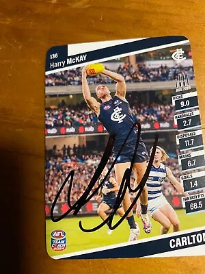 JACOB WEITERING CARLTON Autographed 2024 TEAMCOACH CARD • $14.95