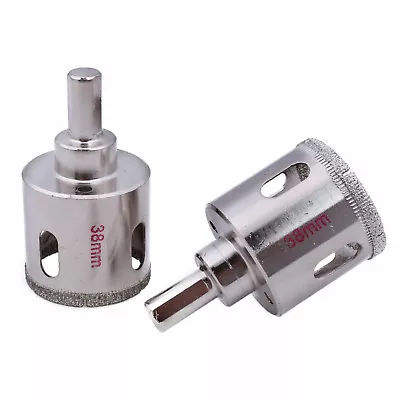 2Pcs 38mm 1-1/2  Inch Diamond Hole Saw Granite Drill Bit Coated Masonry Drilling • $16.20