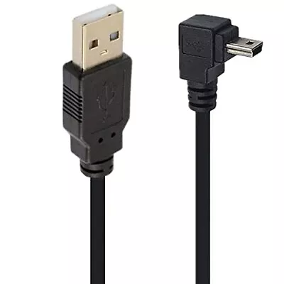 90 Degree Mini USB Cable Angle Mini 5pin USB B Male To USB 2.0 Male Data Sync... • $19.79