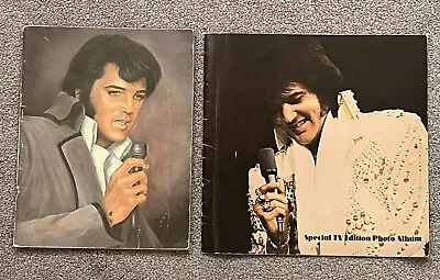 2 Elvis Presley Concert Photo Albums Boxcar Ent. Inc Vegas Internal Hilton Hotel • $49