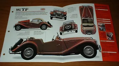 ★★1954 Mg Tf 1500 Spec Sheet Brochure Poster Print Photo Info Mgtf 54 53 55★★ • $12.99