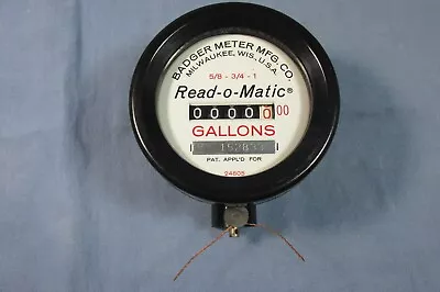 VINTAGE New-Old-Stock READ-O-MATIC Badger WATER METER For 5/8    3/4    1  • $29.99