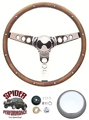 1974-1993 Volkswagen Steering Wheel 13 1/2  CLASSIC WALNUT • $269.95