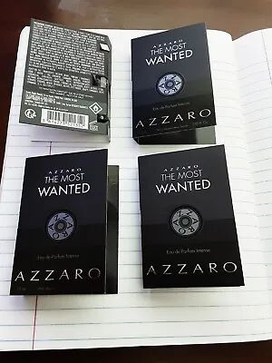 Azzaro The Most Wanted Men's Eau De Parfum Intense Sprays 1.5ml /0.05oz X 4 • $7.99