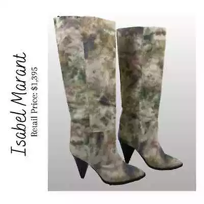 NIB Isabel Marant Multi Canvas Knee Boots FR 38/ US 7 • $524