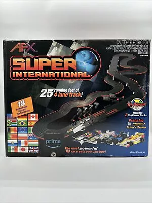 Afx Ho Slotcar Super International 4 Lane Race Car Set - 21018 • $355