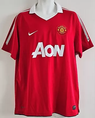 Manchester United 2010-2011 Adidas Home Kit Soccer Jersey Premier League Size: L • $39.50