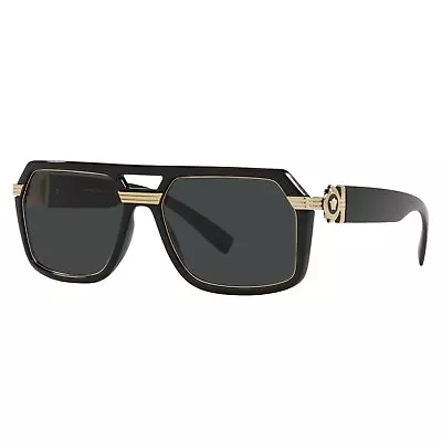 Versace VE4399 Black/Dark Grey Sunglasses • $135.99